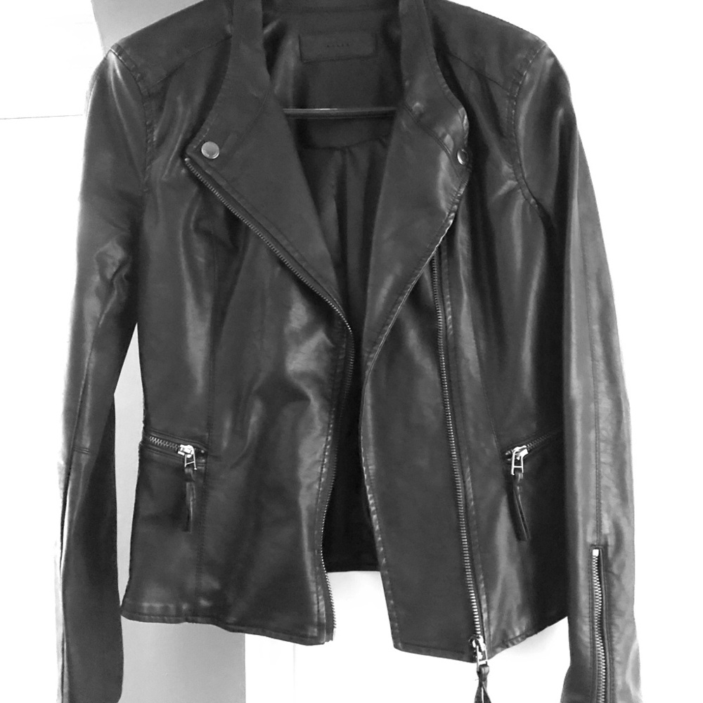 Faux leather jacket